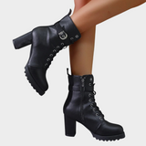 Regine | Stiefelette mit ausgestelltem Absatz