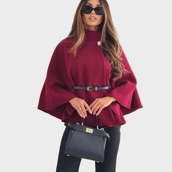 Selviora – Elegante Jacke mit Schmetterlingsärmeln und Gürtel