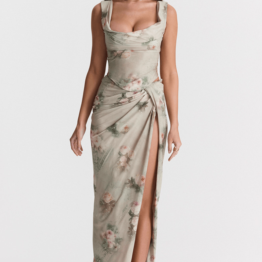 Katja | Figurbetontes Kleid mit Schlitz