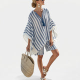 Nicole | Gestreiftes Set aus Bluse und Shorts