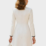 Hilde | Midi-Kleid mit Kontrast