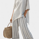 Katja | Asymmetrisches Blusen-Set