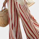 Ute | Elegantes Set mit roten Streifen