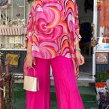 Ingrid | Luftiger Zweiteiler mit Kunstdruck