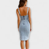 Marlene | Jeanskleid mit verstellbaren Trägern