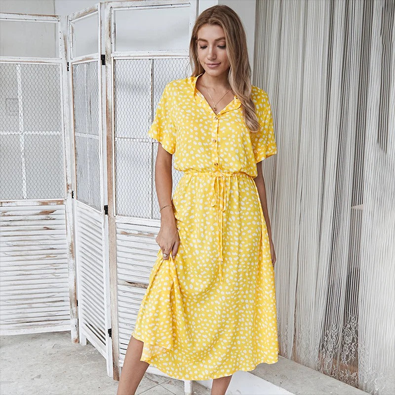 Faelina - Bedrucktes Sommerkleid