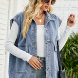 Susanne | Ärmellose Denim-Weste