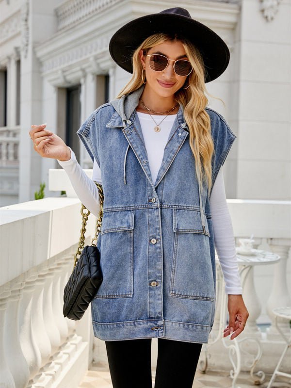 Susanne ärmellose Denim-Weste, weitere Ansicht – Elara München