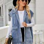 Susanne – ärmellose Denim-Weste mit klaren Linien – Elara München