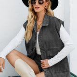 Susanne | Ärmellose Denim-Weste