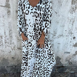 Bärbel | Maxikleid mit Leopardenmuster