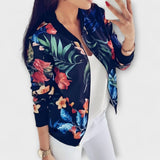 Andreia - Elegante Bomberjacke mit floralen Mustern