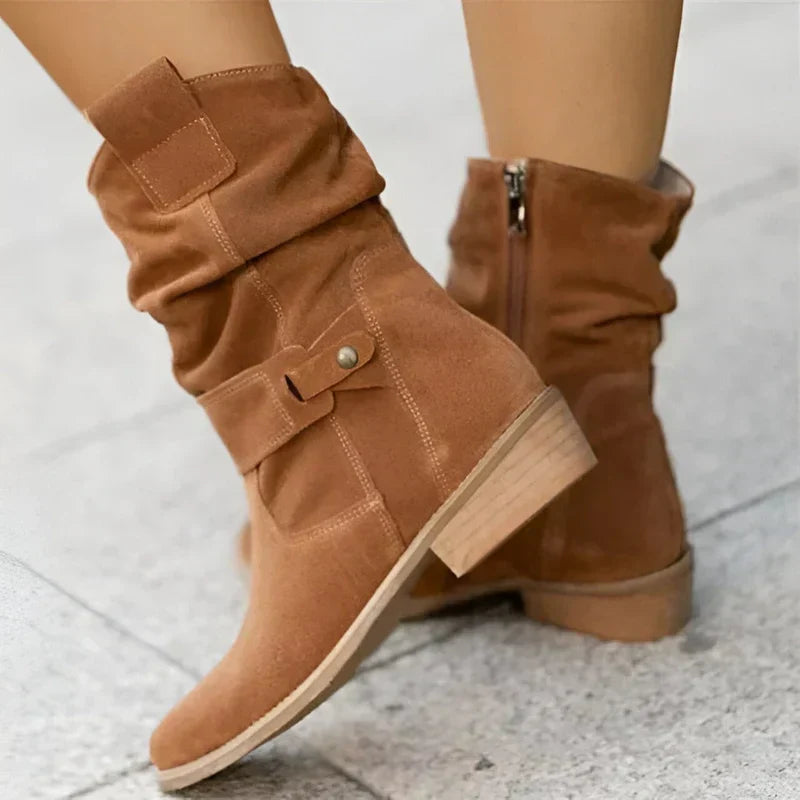 Waltraud | Stiefel mit niedrigem Absatz