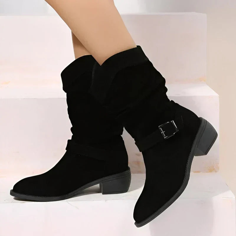 Waltraud | Stiefel mit niedrigem Absatz