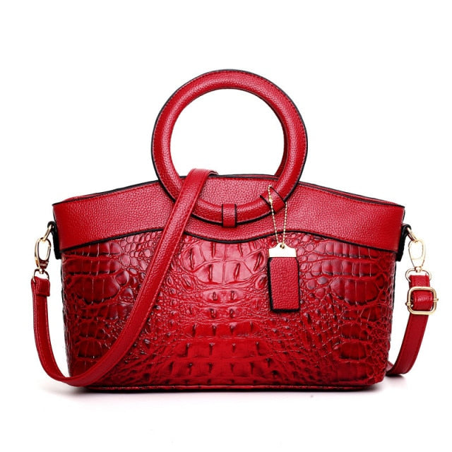 Luxus Ledertasche Damen – Echtleder Schultertasche Crossbody