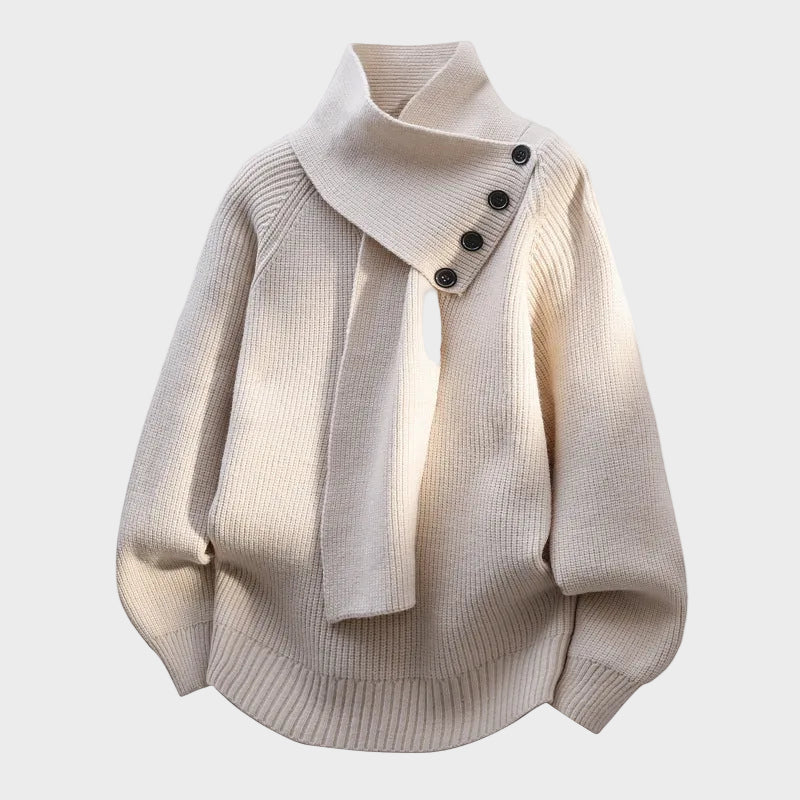 Arielle - Bequemer Pullover mit Schalkragen