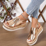 Brigitte | Stylische Metallic-Sandalen
