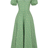 Marlene | Blumenkleid mit Puffärmeln