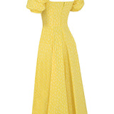 Marlene | Blumenkleid mit Puffärmeln