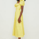 Marlene | Blumenkleid mit Puffärmeln