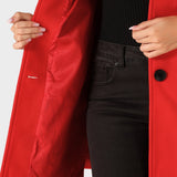 Josephine - Damen Winter-Trenchcoat mit einem Knopf