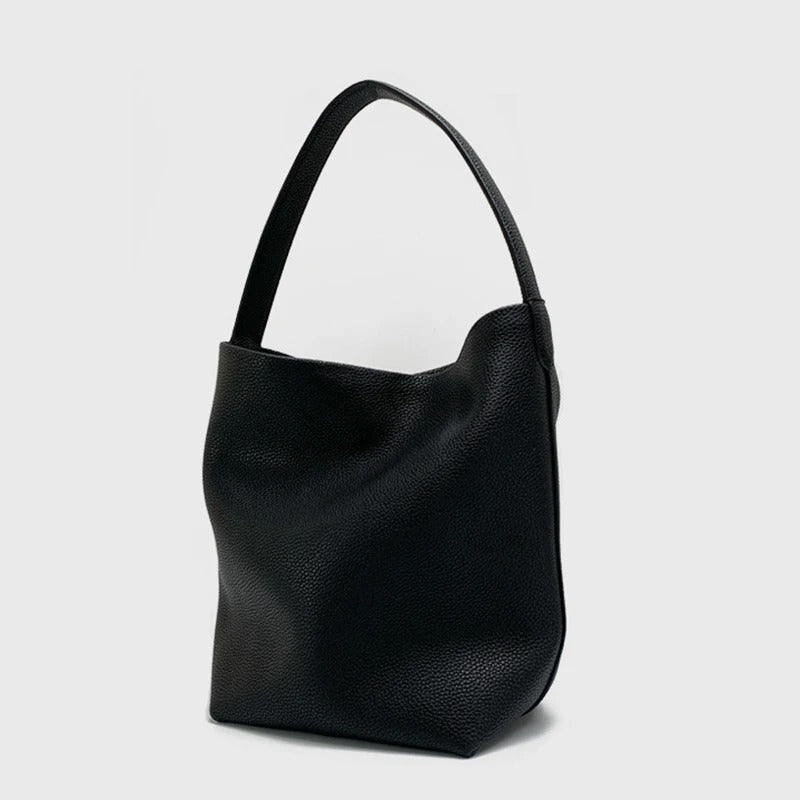 Große vegane Leder-Strandtasche – Braun, robust & stilvol